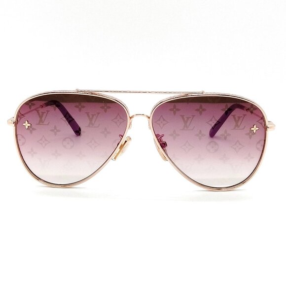 Authentic Louis Vuitton Sunglasses Z1781U Womens Gold mn410-010826 main image 5